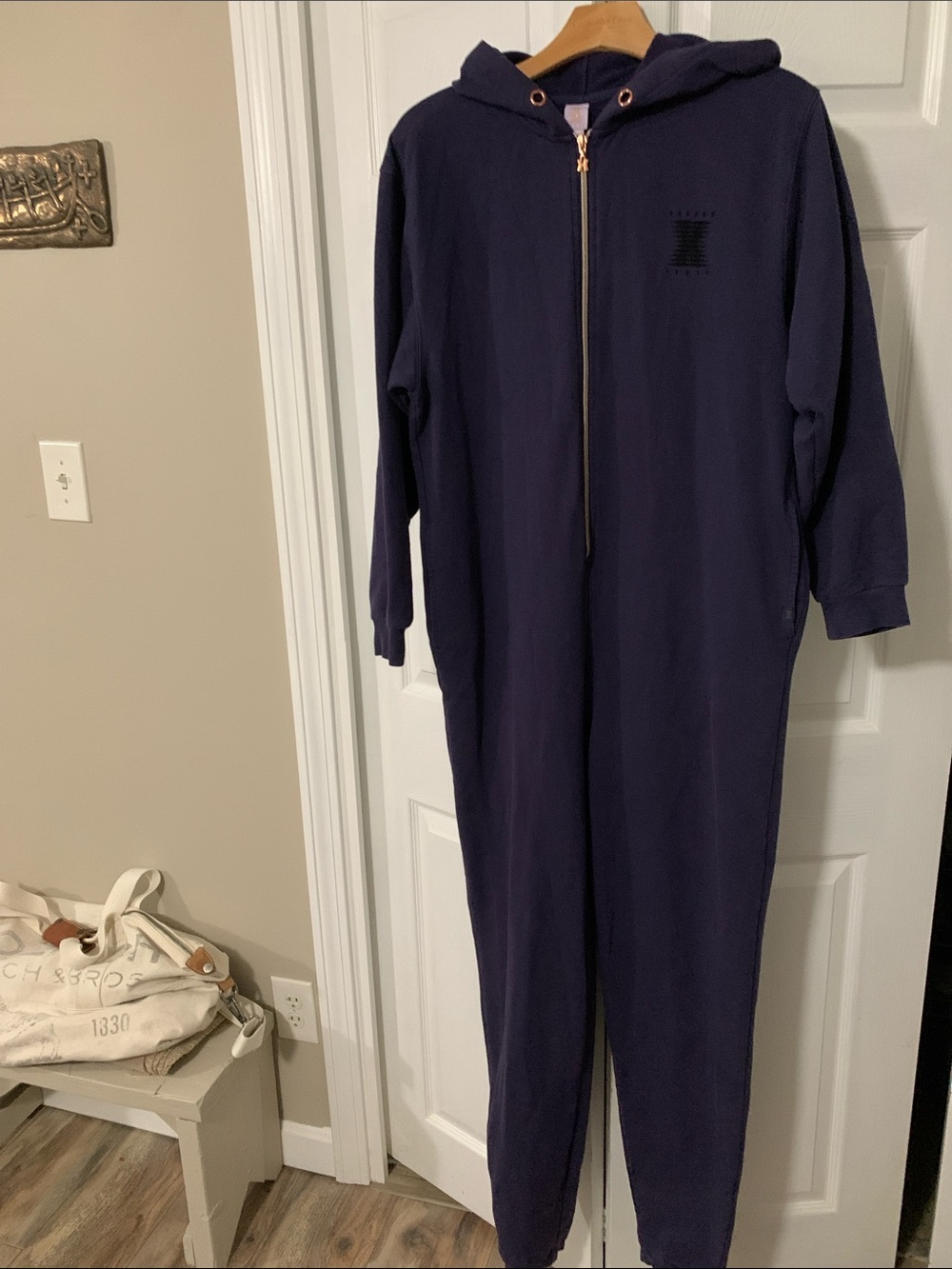 Savage X Fenty deep purple/blue Hooded Zip-Front Jumpsuit